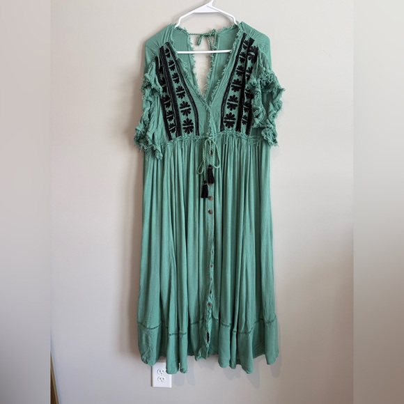 NWT Free People Bali Will Wait For You Midi Dress - Picture 8 of 16